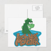 Loch Ness Monster Cartoon Briefkaart (Voorkant / Achterkant)