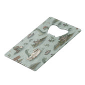 Loch Ness Monster Creditkaart Flessenopener (Voorkant Gekanteld)