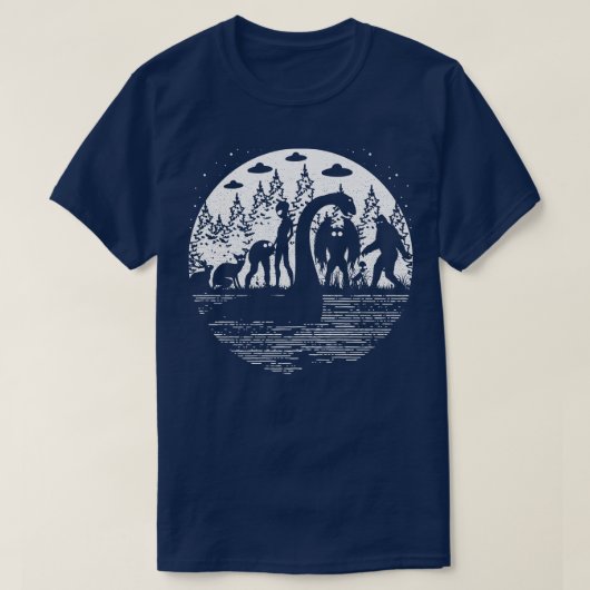Loch Ness monster cryptid T-shirt (Design voorkant)