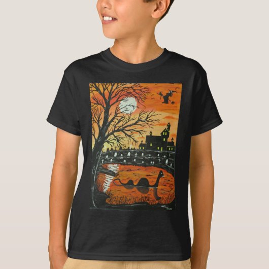 Loch Ness Monster Deze halloween T-shirt (Voorkant)
