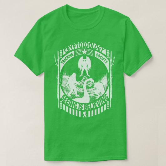 Loch Ness Monster Dogman en Mothman Cryptid TShir T-shirt (Design voorkant)