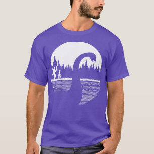 Loch Ness Monster en buitenaards wezen T-shirt