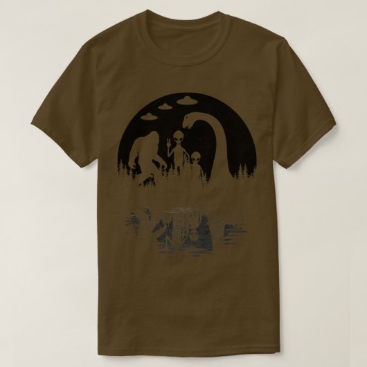 Loch Ness Monster en S T-shirt (Design voorkant)