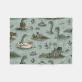 Loch Ness Monster Fleece Deken (Voorkant (Horizontaal))