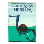 Loch Ness Monster grappige reisposter Foto Afdruk (Voorkant)