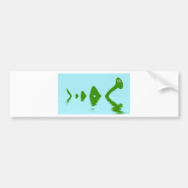 Loch Ness Monster (groen) Bumpersticker