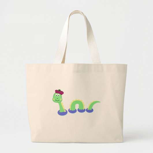 Loch Ness Monster Grote Tote Bag (Voorkant)
