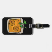 Loch Ness Monster in Scotch Whiskey Glass Bagagelabel (Voorkant horizontaal)