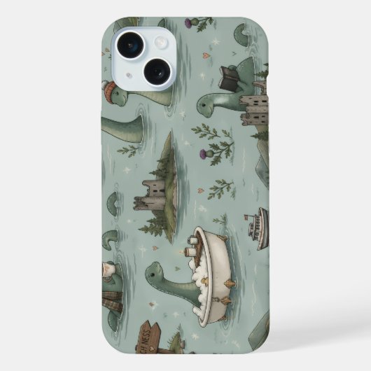 Loch Ness Monster iPhone Hoesje (Achterkant)