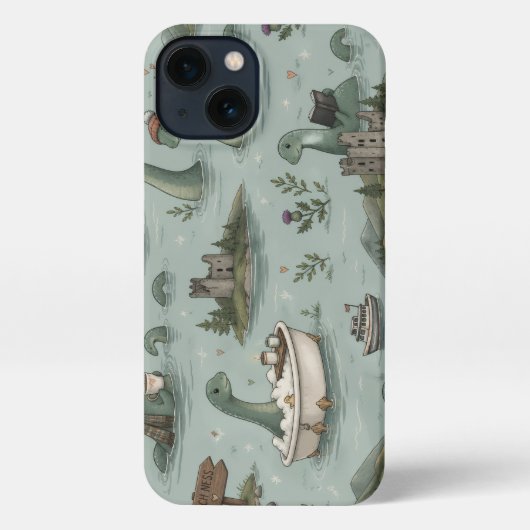 Loch Ness Monster iPhone Hoesje (Achterkant)