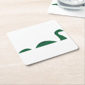 Loch Ness Monster Kartonnen Onderzetters (Schuin)