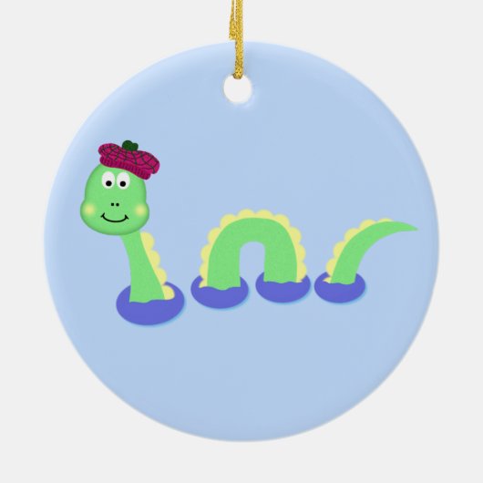 Loch Ness Monster Keramisch Ornament (Achterkant)