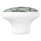 Loch Ness Monster Keramische Knop (Zijkant)