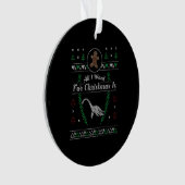 Loch Ness Monster Kerst Lelijk Shirt Ornament (voorkant)