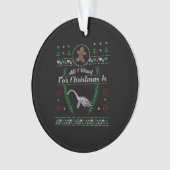 Loch Ness Monster Kerst Lelijk Shirt Ornament (voorkant)
