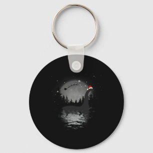 Loch Ness Monster Kerst Volle Maan Nessie Xmas Sleutelhanger