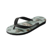 Loch Ness Monster Kinder Teenslippers (Schuin)