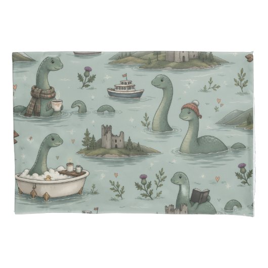 Loch Ness Monster Kussensloop (Voorkant)