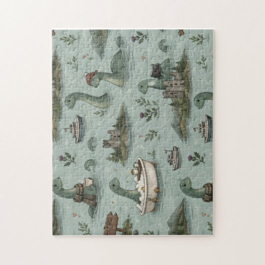 Loch Ness Monster Legpuzzel (Verticaal)