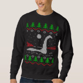 Loch Ness Monster Lelijke Kerstmis Jumper Trui (Voorkant)