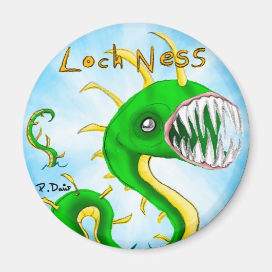 Loch Ness Monster Magneet (Voorkant)