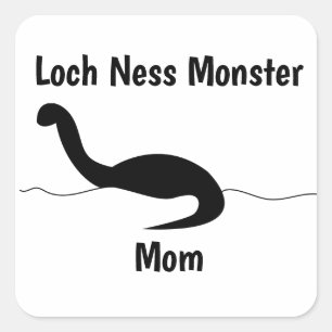 Loch Ness Monster Mam Grappig Personaliseren Vierkante Sticker