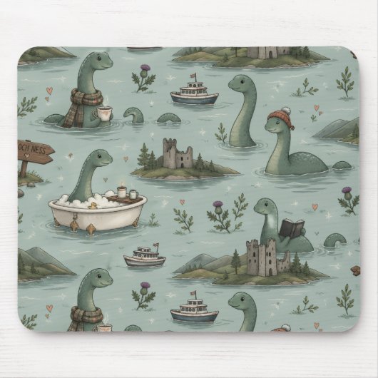 Loch Ness Monster Muismat (Voorkant)