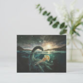 Loch Ness Monster Nessie | Schotse Folklore Briefkaart (Staand voorkant)