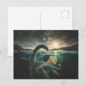 Loch Ness Monster Nessie | Schotse Folklore Briefkaart (Voorkant / Achterkant)