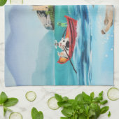 Loch Ness monster onderwater G BRUCE Theedoek (Gevouwen)