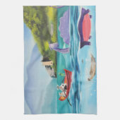 Loch Ness monster onderwater G BRUCE Theedoek (Verticaal)