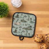 Loch Ness Monster Pannenlap (Top down)