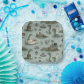 Loch Ness Monster Papieren Bordje (Feest)