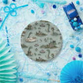 Loch Ness Monster Papieren Bordje (Feest)