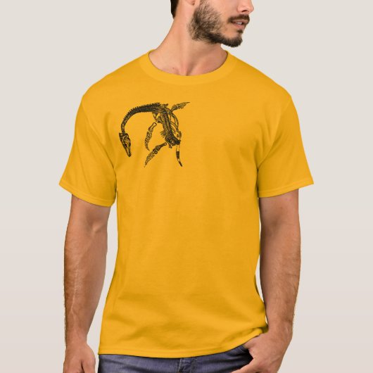 Loch Ness Monster/Plesiosaur Fossil T-Shirt (Voorkant)