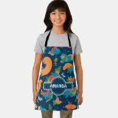 Loch Ness Monster Regenboog Kleurrijk Patroon Schort (Insitu)