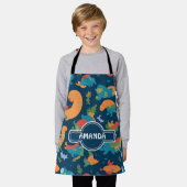 Loch Ness Monster Regenboog Kleurrijk Patroon Schort (Gedragen)