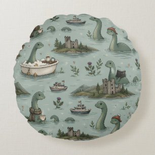 Loch Ness Monster Rond Kussen