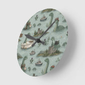 Loch Ness Monster Ronde Klok (Hoek)
