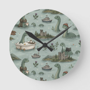 Loch Ness Monster Ronde Klok