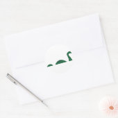 Loch Ness Monster Ronde Sticker (Envelop)
