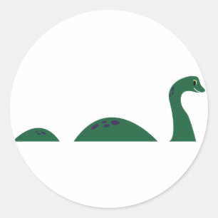 Loch Ness Monster Ronde Sticker