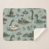 Loch Ness Monster Sherpa Deken (Voorkant (horizontaal))