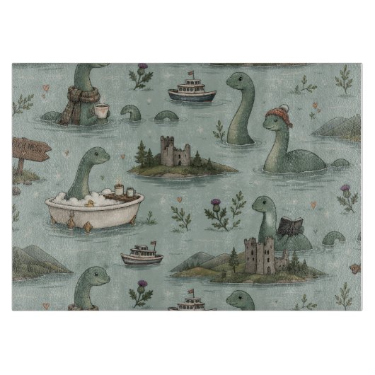 Loch Ness Monster Snijplank (Voorkant)