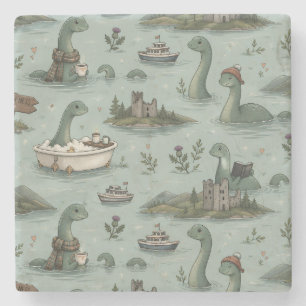 Loch Ness Monster Stenen Onderzetter