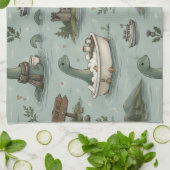Loch Ness Monster Theedoek (Gevouwen)