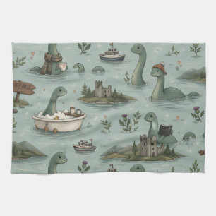 Loch Ness Monster Theedoek