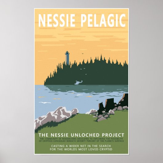 Loch Ness Monster Unloched Poster (Voorkant)