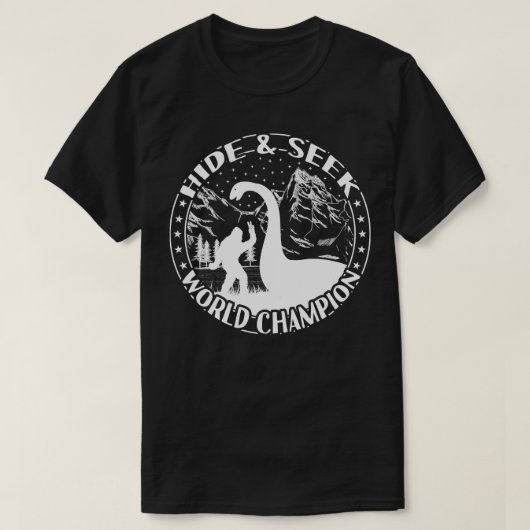 Loch Ness Monster Verbergen en zoeken T-shirt (Design voorkant)