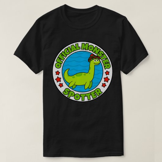 Loch Ness Monster voor kinderen Officiële Monster  T-shirt (Design voorkant)